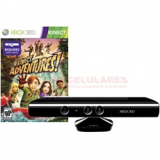 SENSOR KINECT XBOX 360 ACOMPANHA JOGO KINECT ADVENTURES!